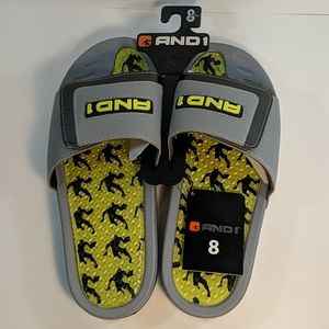 AND1 Men's Gel Sport Slide Sz 8 NWT
